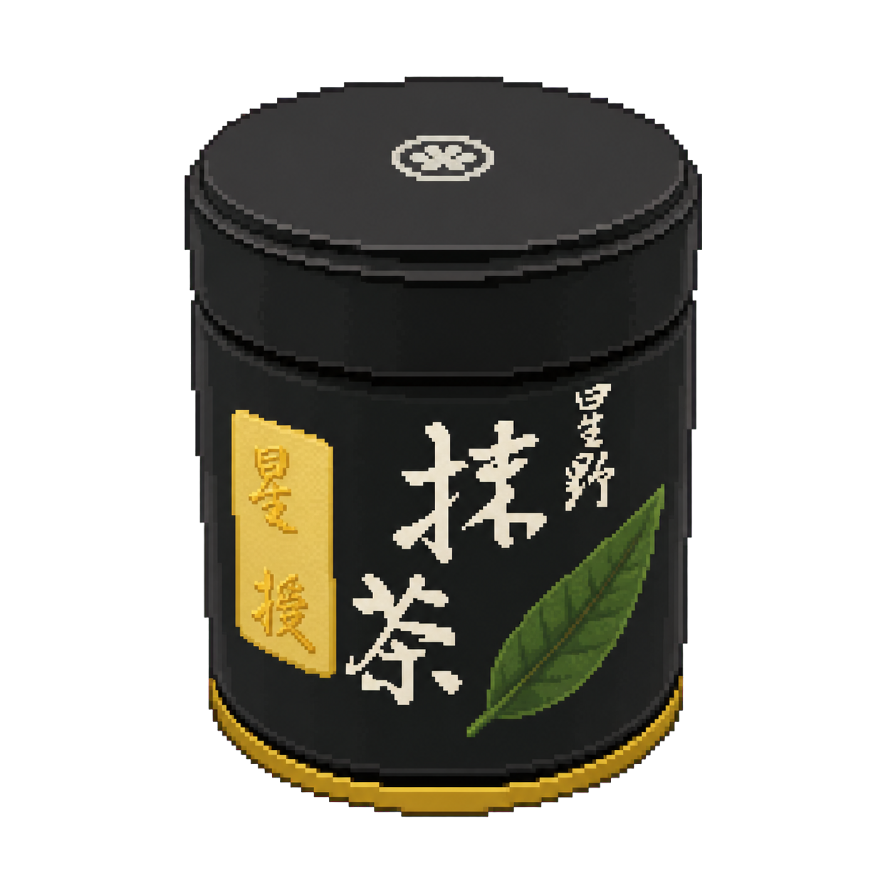 Pixel art tin of Hoshino Seichaen Seijyu