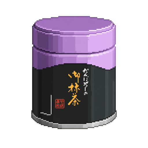 Pixel art tin of Kanbayashi Shunsho Usucha Konomi no Shiro