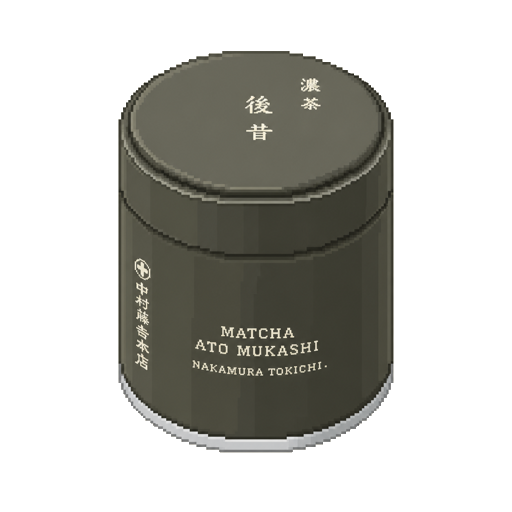 Pixel art tin of Nakamura Tokichi Ato-Mukashi