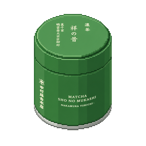 Pixel art tin of Nakamura Tokichi Sho no Mukashi