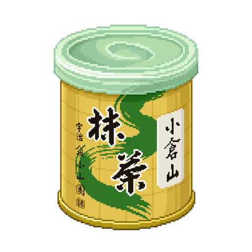 Pixel art tin of Yamamasa Koyamaen Ogura-yama