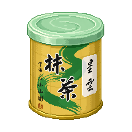 Pixel art tin of Yamamasa Koyamaen Seiun